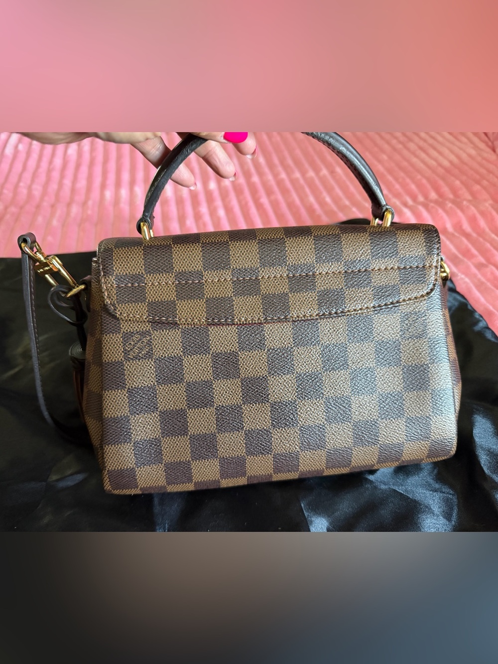 Louis Vuitton Damier Ebene Croisette Shoulder Bag - Picture 7 of 10